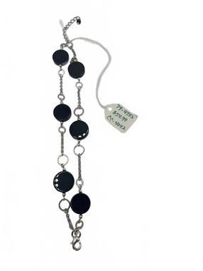 y2k Circular Link Chain Bracelet Jewelry by Personal Accents Silvertone 7 inch